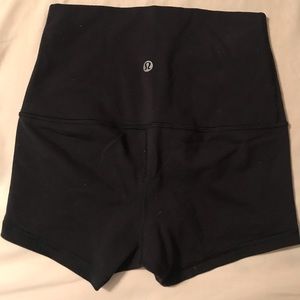 Lululemon black yoga shorts size 2